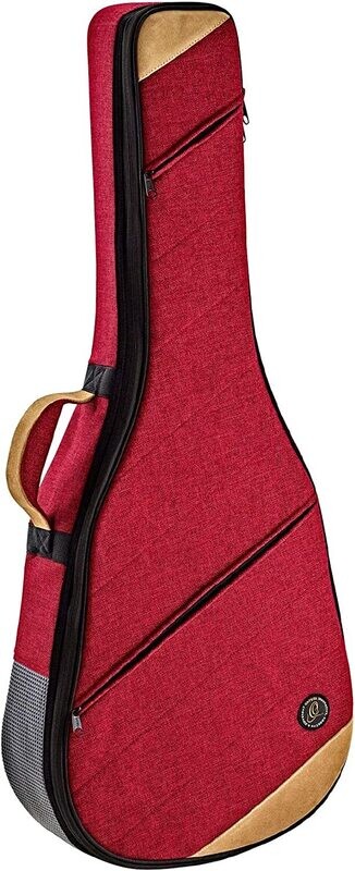 Ortega Guitars Soft Case - 22 mm Soft Padding w/Hardened Frame,  Bordeaux Wine, Full Size Classical (OSOCACL-BX)