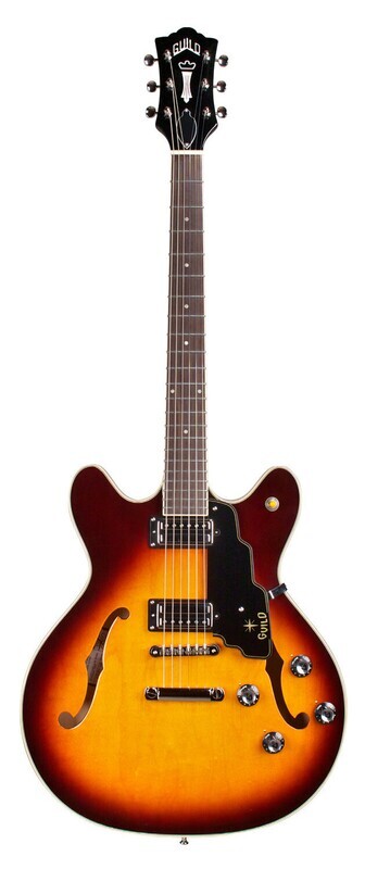 Guild Starfire IV ST - Maple Semi Hollow Body Electric Guitar (Antique Sunburst)