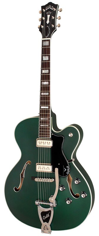 Guild X-175 Manhattan Special - Hollow Body Electric Guitar - Fjord Green