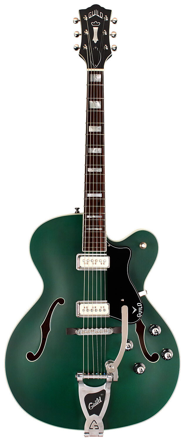 Guild X-175 Manhattan Special - Hollow Body Electric Guitar - Fjord Green