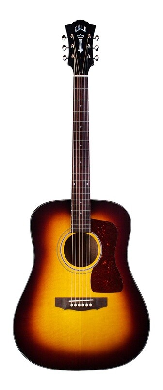 Guild D-40 Traditional Acoustic Guitar - Antique Burst -  Made in the USA!  2022 - Solid Sitka Spruce top, Solid African Mahogany Back/Sides - Includes Guild Deluxe Hardshell Case