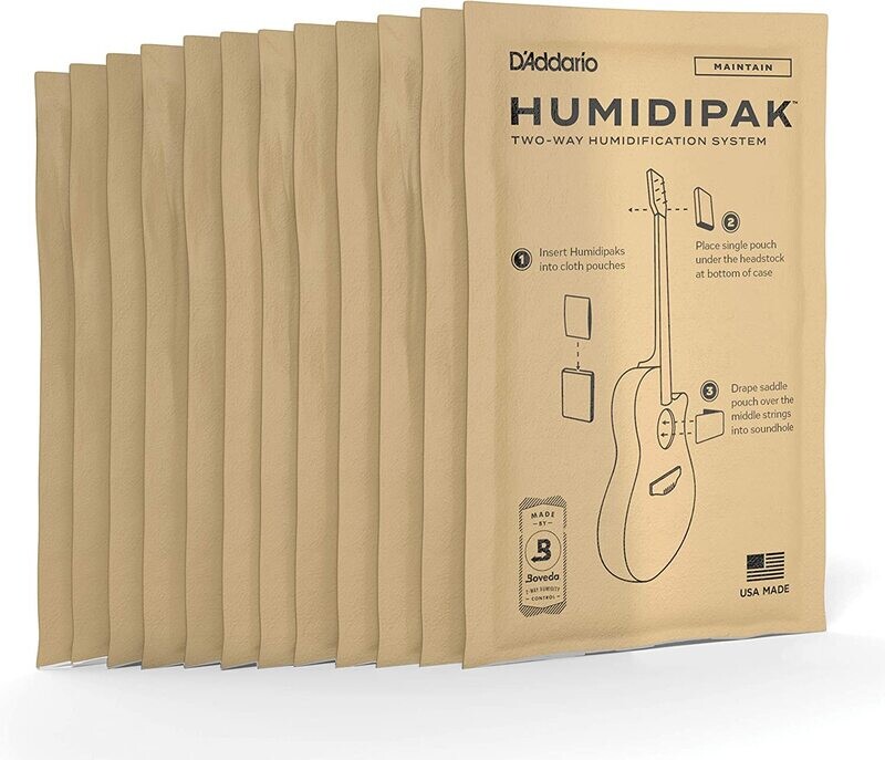 D'Addario Humidipak System - Replacement Packets, 12-pack