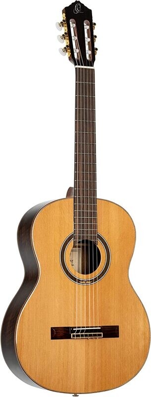 Ortega Guitars, Solid Cedar Top, Walnut Back/Sides, Nylon String Classical Guitar w/Bag, Full Size (R159) Ortega Guitars, Solid Cedar Top, Walnut Back/Sides, Nylon String Classical Guitar w/Bag, Full Size (R159)