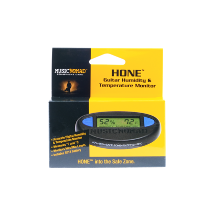 MusicNomad HONE - Guitar Hygrometer - Humidity & Temperature Monitor (MN312)