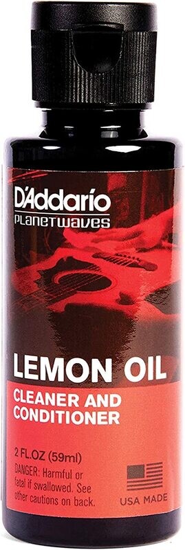 D'Addario Lemon Oil - Guitar Fretboard Oil - Guitar Accessories - Removes Dirt, Grease, Build Up from Instrument - Conditions to Resist Dryness - Extends Fretboard Life