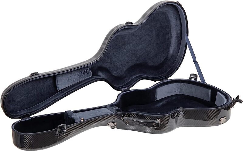 Crossrock CRF6030CBK - Carbon Fiber Classical Guitar Flight Case - Black