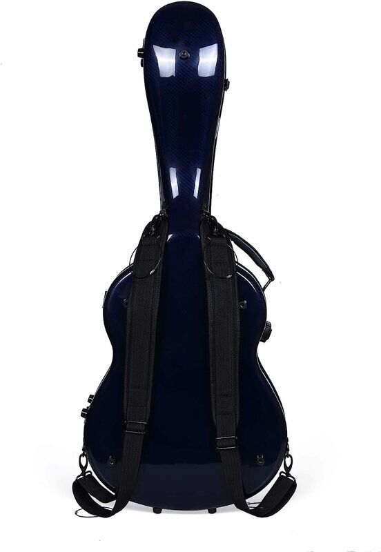 Crossrock CRF6030CBL - Carbon Fiber Classical Guitar Flight Case - Blue