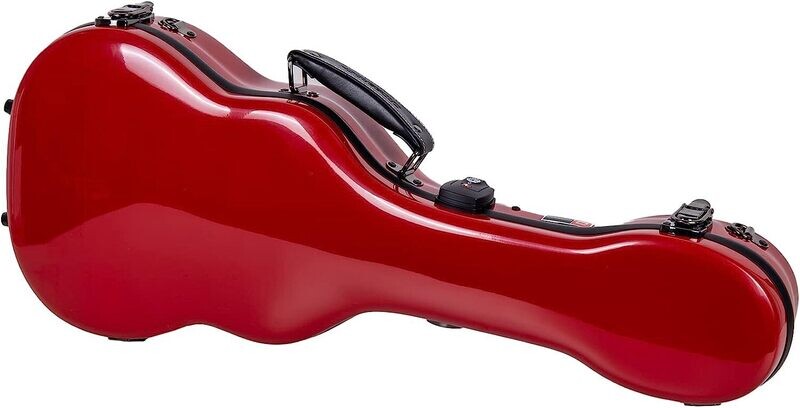 Crossrock Deluxe Fiberglass Case - Tenor Ukulele (CRF2020TURD) - Red
