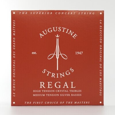 Augustine Regal Red Classical Guitar Strings - MT Bass, MT Trebles