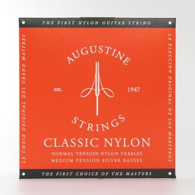 Augustine Classic Red Classical Guitar Strings - NT Bass, NT Trebles