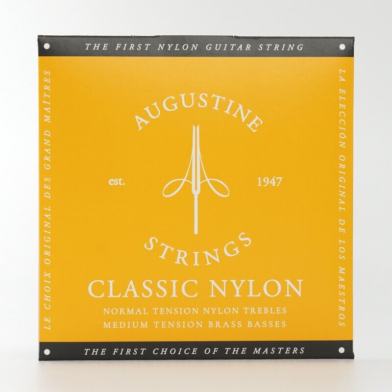 Augustine Classic Gold Classical Guitar Strings - Medium Tension Bass, Medium  Tension Trebles