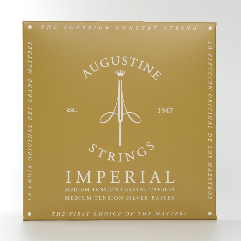 Augustine Imperial Red Classical Guitar Strings - Medium Tension Bass, High Tension Trebles