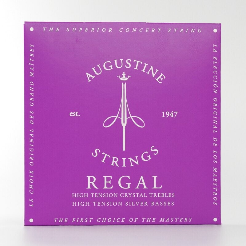 Augustine Regal Blue Classical Guitar Strings - High Tension Bass, Extra High Tension Trebles