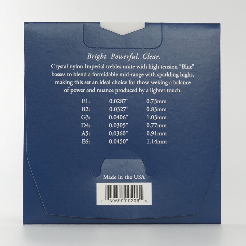 Augustine Imperial Blue Classical Guitar Strings - HT Bass, HT Trebles