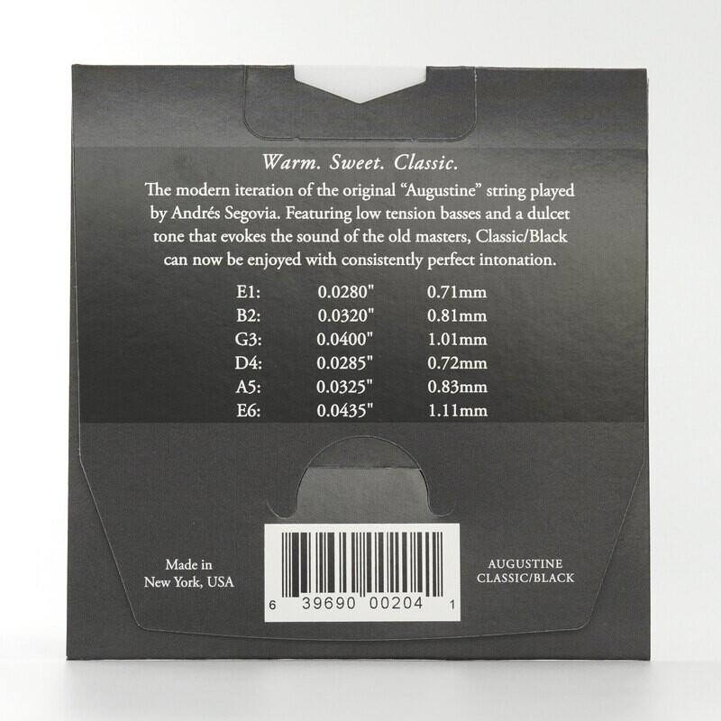 Augustine Classic Black Classical Guitar Strings