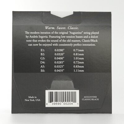 Augustine Classic Black Classical Guitar Strings