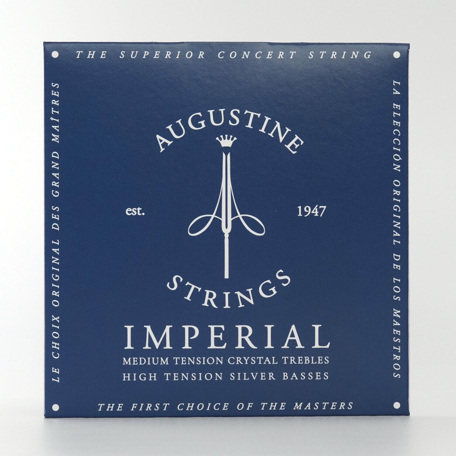Augustine Imperial Blue Classical Guitar Strings - HT Bass, HT Trebles Augustine Imperial Blue Classical Guitar Strings - HT Bass, HT Trebles