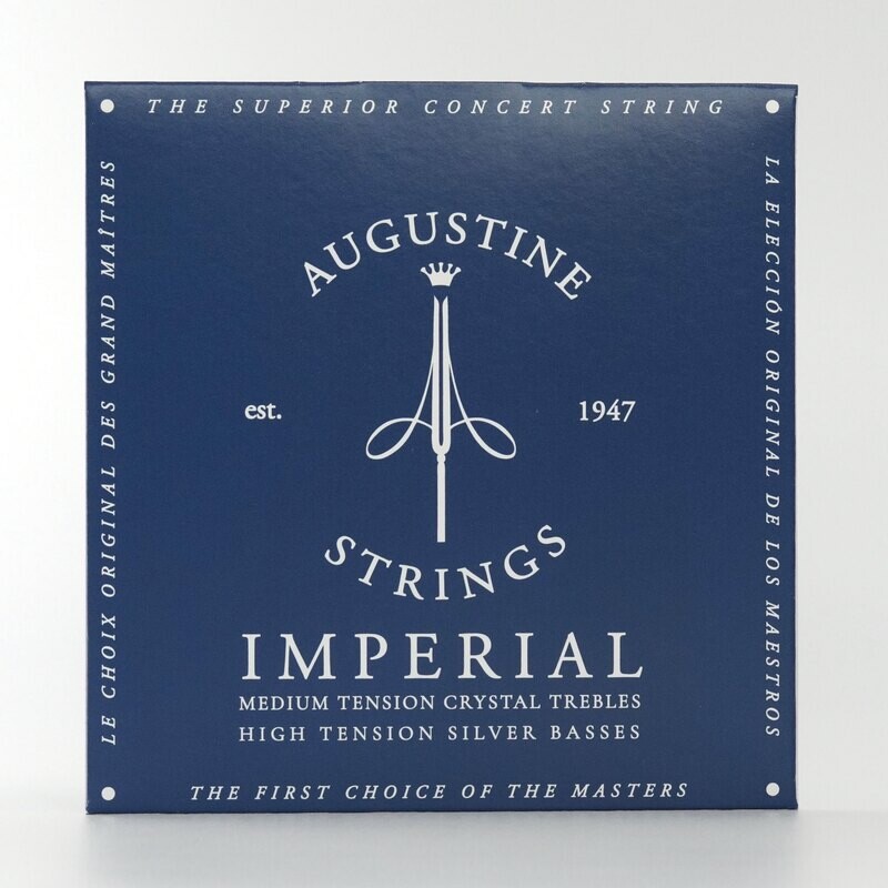 Augustine Imperial Blue Classical Guitar Strings - HT Bass, HT Trebles
