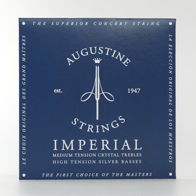 Augustine Imperial Blue Classical Guitar Strings - HT Bass, HT Trebles