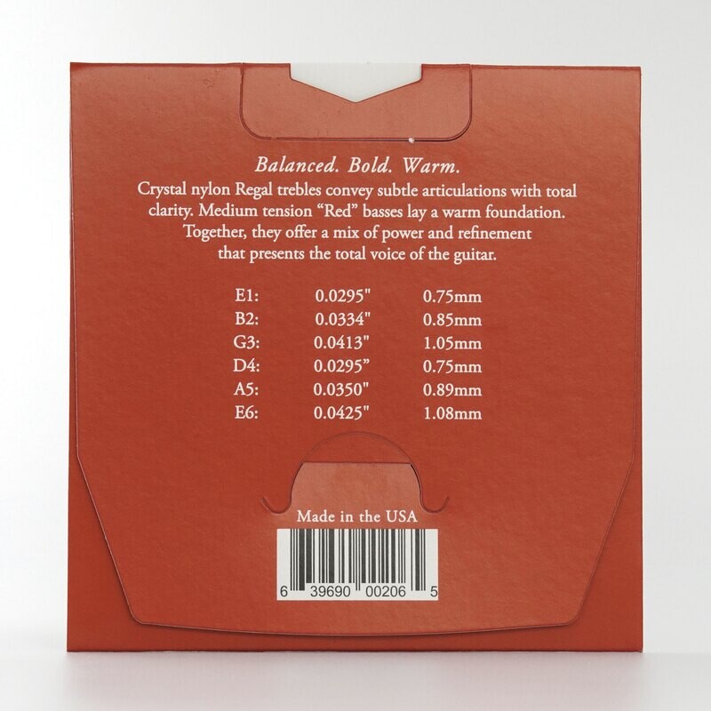 Augustine Regal Red Classical Guitar Strings - MT Bass, MT Trebles