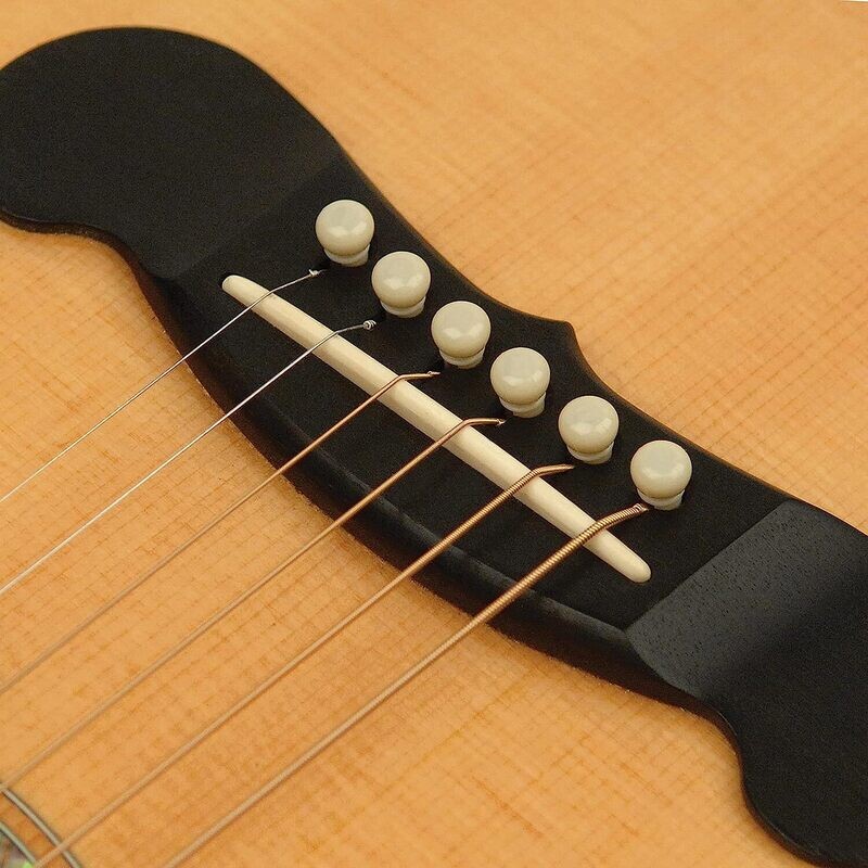 Planet Waves Injected Molded Bridge Pins with End Pin, Set of 7, Ivory