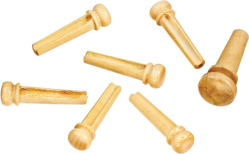 D'Addario Boxwood Bridge Pins with End Pin Set