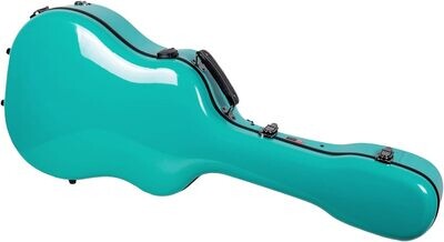 Crossrock Deluxe Fiberglass Dreadnought Guitar Case, 40/41", Mint Blue (CRF2021DMB)