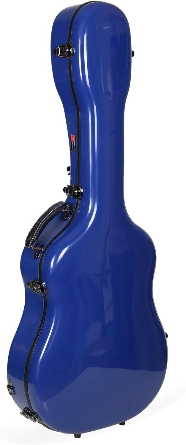 Crossrock Deluxe Fiberglass Dreadnought Guitar Case, 40/41 Crossrock Deluxe Fiberglass Dreadnought Guitar Case, 40/41", Navy Blue (CRF2021DNVBL)