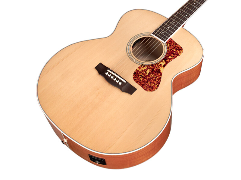 FOLK GUITAR F250アコースティックギター スプルースボディ Amazon.com: Guild Guitars F-250E Deluxe Maple ATB Acoustic