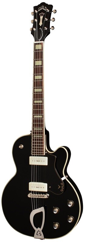 Guild Aristocrat M-75 - Black - Single Cut - Hollowbody Electric Guitar