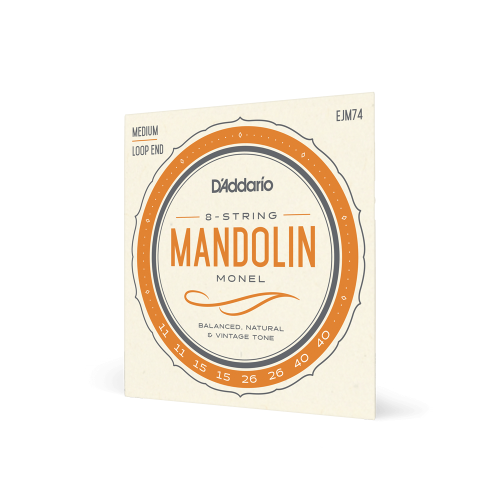 D'Addario Mandolin Monel Set, Medium, 11-40 (EJM74)