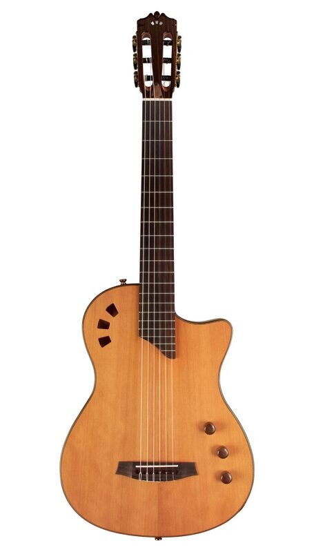 Cordoba Stage Guitar - Traditional - Cedar - Semi Hollow Body Nylon String Electric Guitar