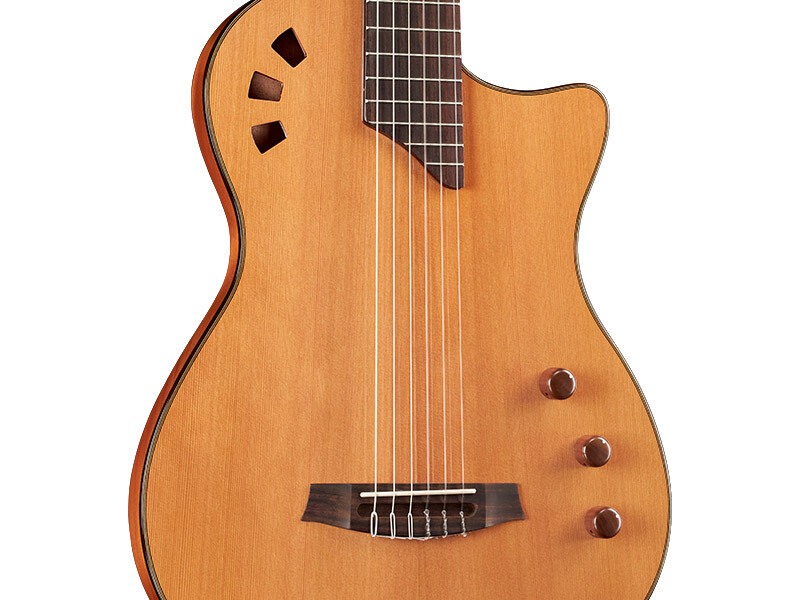Cordoba Stage Guitar - Traditional - Cedar - Semi Hollow Body Nylon String Electric Guitar