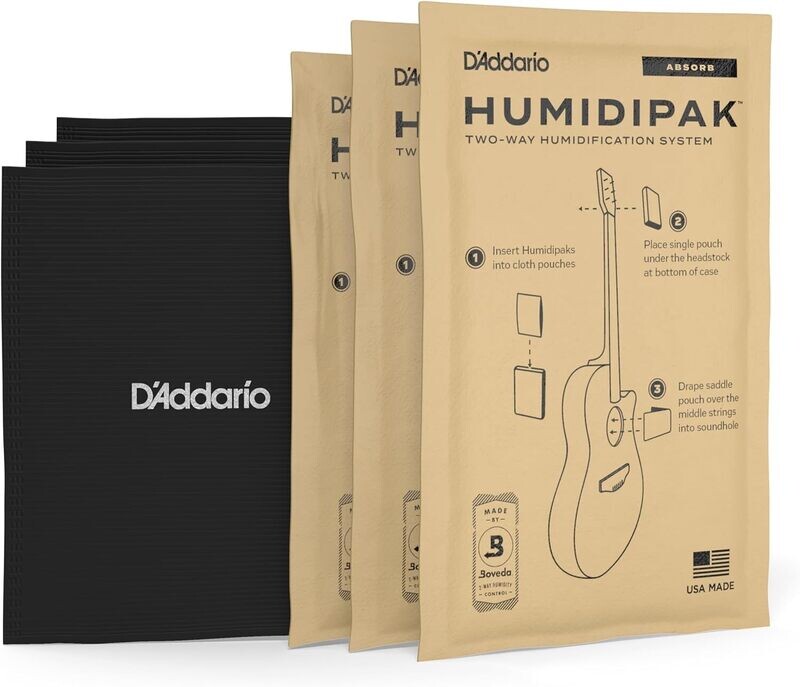 D'Addario Guitar Dehumidifier System - Humidipak Absorb Kit