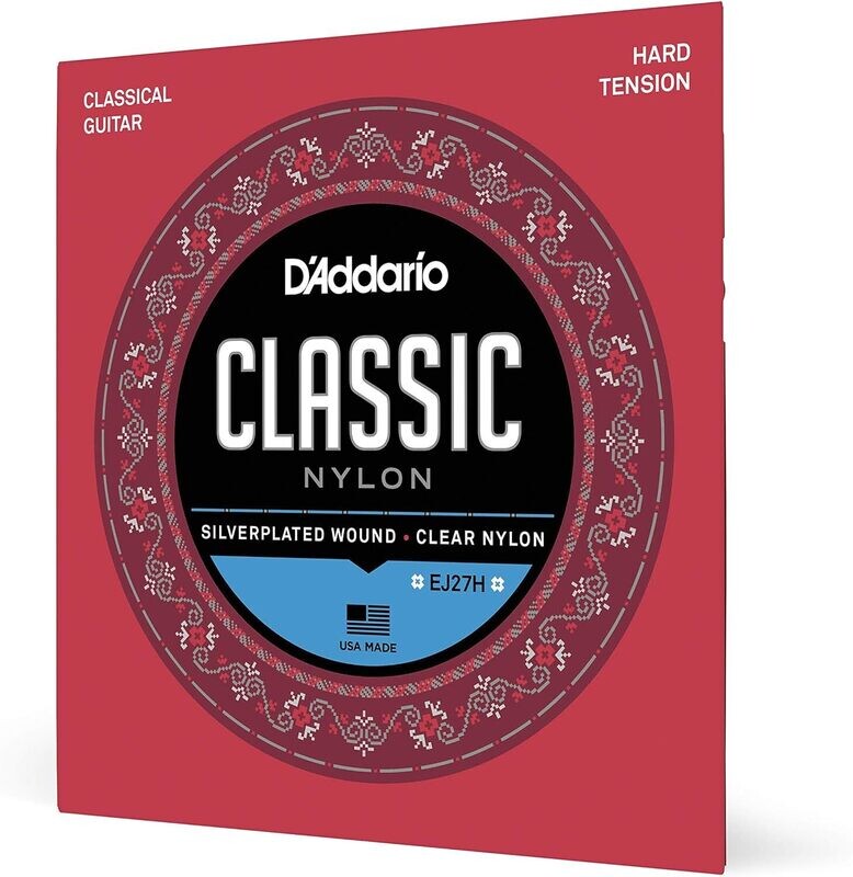 D'Addario EJ27H - Student Nylon Classical Guitar Strings - Hard Tension