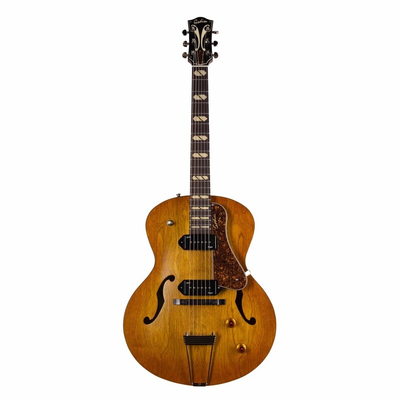 Godin 5th Avenue Jumbo P90 - Harvest Gold - Arched Top Electric Guitar