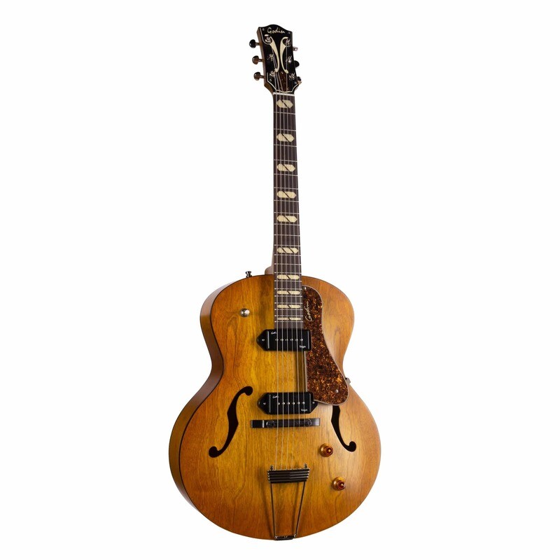 Godin 5th Avenue Jumbo P90 - Harvest Gold - Arched Top Electric Guitar