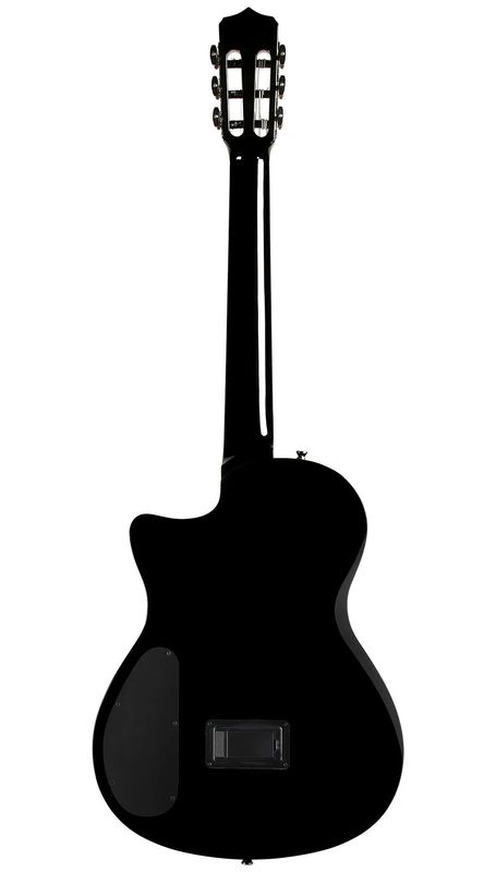 Cordoba Stage Guitar - Black Burst - Chambered Thin-body, Nylon String Acoustic Electric