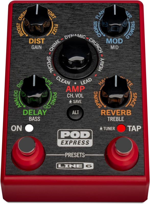 Line 6 Pod Express - Guitar Amp and Effects Processor Pedal