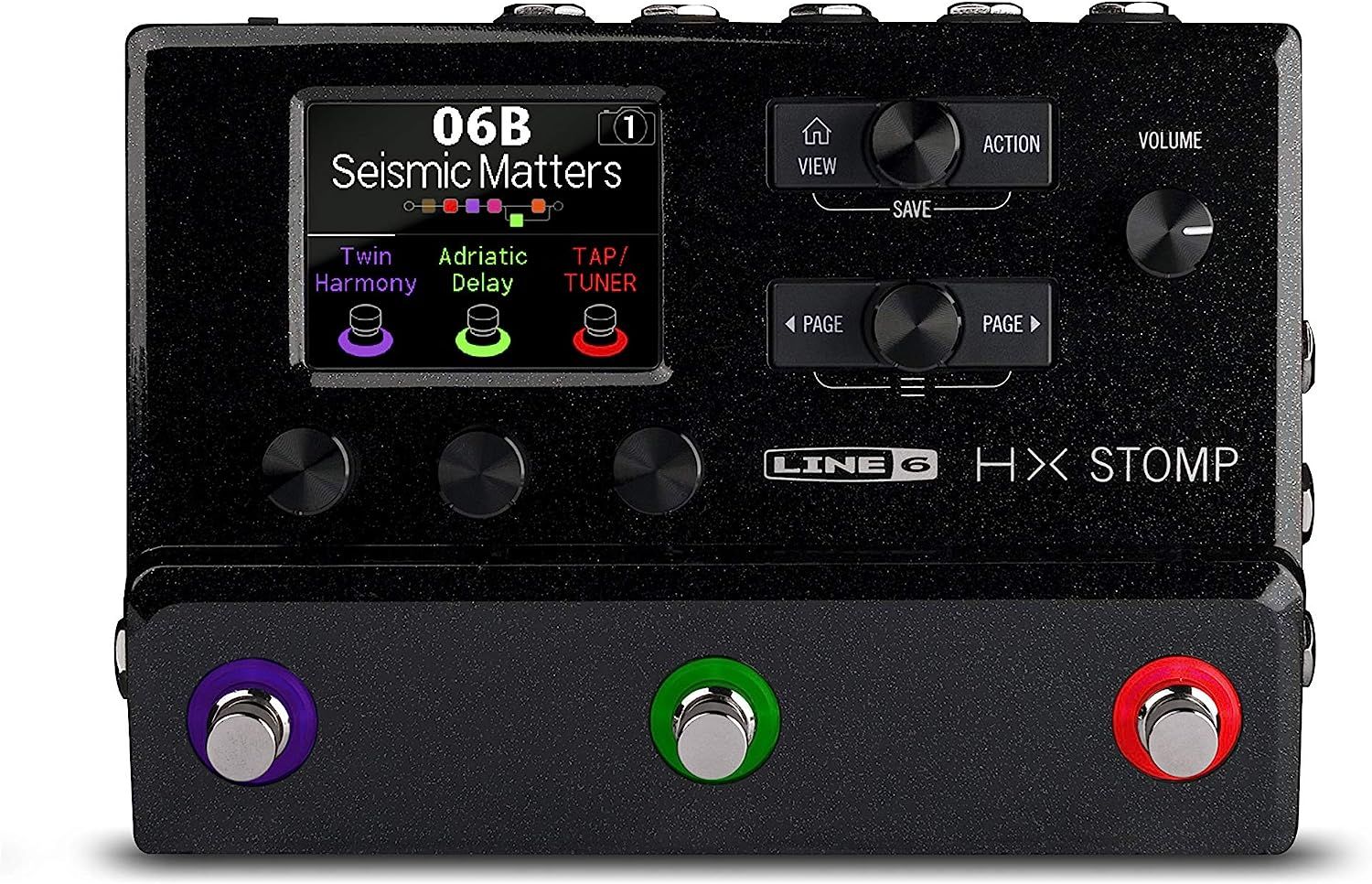 Line 6 HX Stomp Multi-Effects Guitar Pedal, Black