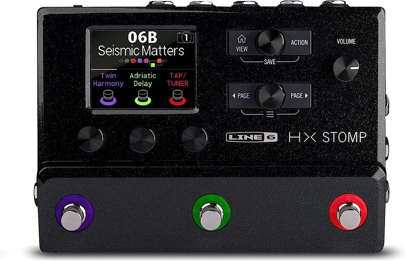 Line 6 HX Stomp Multi-Effects Guitar Pedal, Black Line 6 HX Stomp Multi-Effects Guitar Pedal, Black