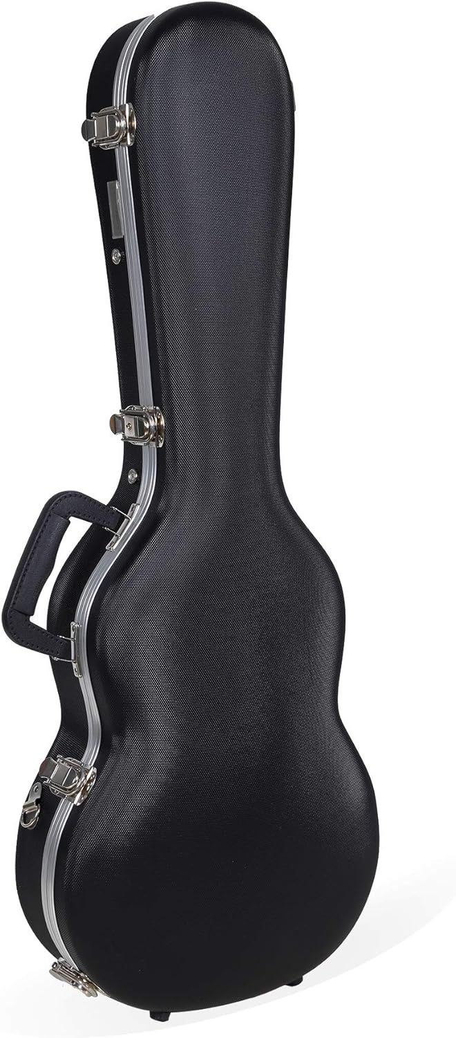 Crossrock Baritone Ukulele, ABS Molded Hard Backpack Case, Black, CRA860BUBK
