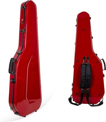 Crossrock Fiberglass Case for Telecaster and Stratocaster Style in Electric Guitars - Red (CRF2020GSTRD) Crossrock Fiberglass Case for Telecaster and Stratocaster Style in Electric Guitars - Red (CRF2020GSTRD)