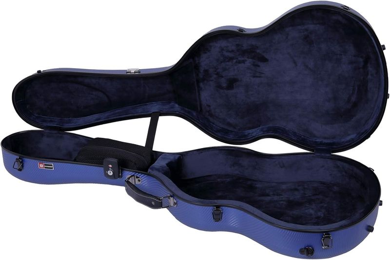 Crossrock Flight Case for Classical and Grand Concert Guitar, Blue (CRF4030CBL)