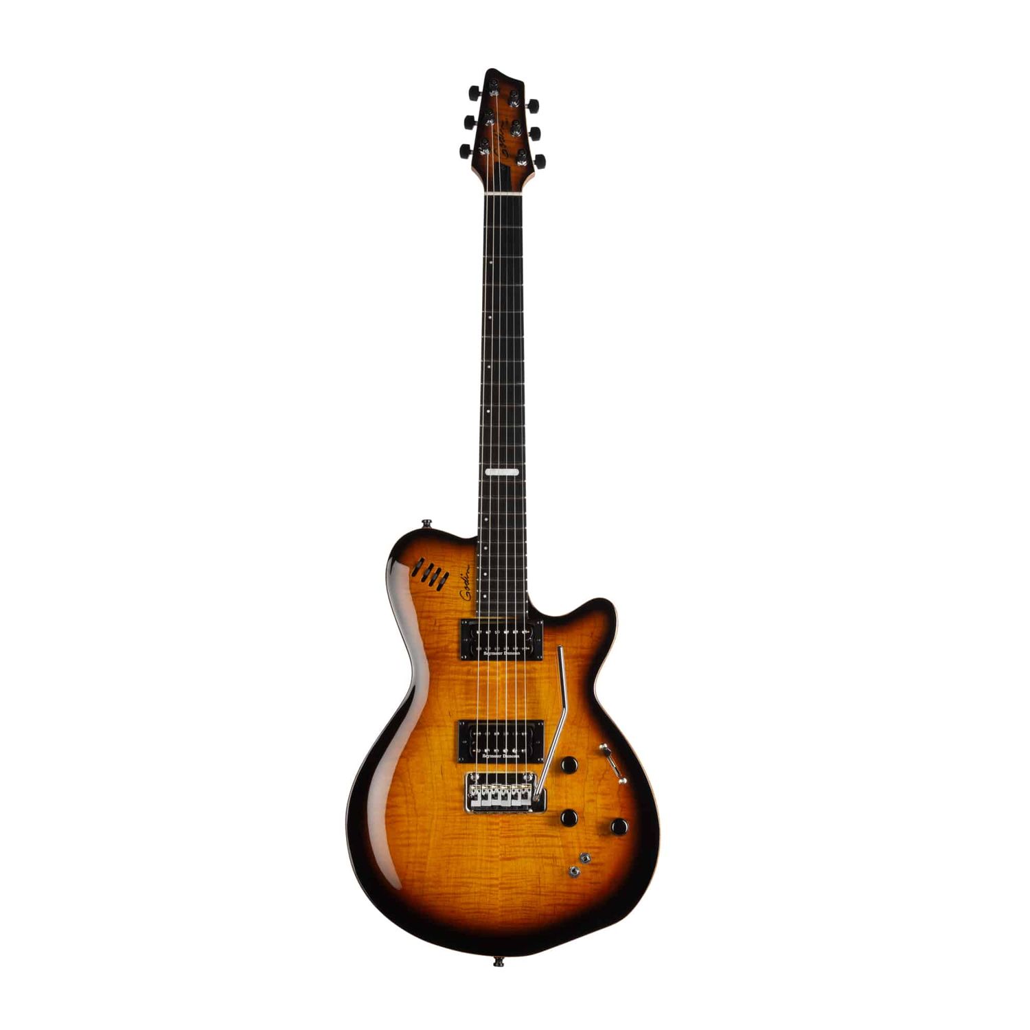 Godin LGXT Solid Body 3-Voice Electric Guitar (Cognac Burst AA) - Made in Canada Godin LGXT Solid Body 3-Voice Electric Guitar (Cognac Burst AA) - Made in Canada