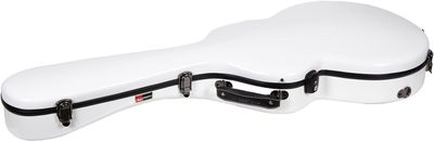 Crossrock 335 Style Fiberglass Case with Backpack Straps, White (CRF2020SAWT)
