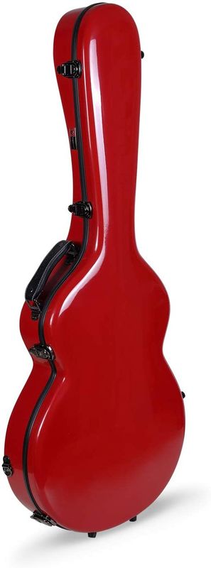 Crossrock 335 style guitar case, Fiberglass hard shell with Backpack Straps, Red (CRF2020SARD) Crossrock 335 style guitar case, Fiberglass hard shell with Backpack Straps, Red (CRF2020SARD)