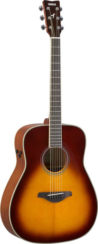 Yamaha FG-TA TransAcoustic Guitar - Brown Sunburst