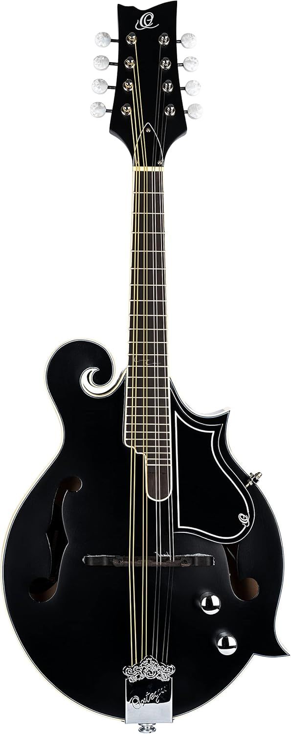Ortega F-Style Acoustic-Electric Mandolin w/Bag, black (RMFE40SBK) Ortega F-Style Acoustic-Electric Mandolin w/Bag, black (RMFE40SBK)