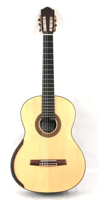 Calido Soloist DT - Spruce Double Top Classical Guitar, Lattice Braced, All Solid Wood, Indian Rosewood Back/Sides, Ebony Fretboard - 640mm Scale Length